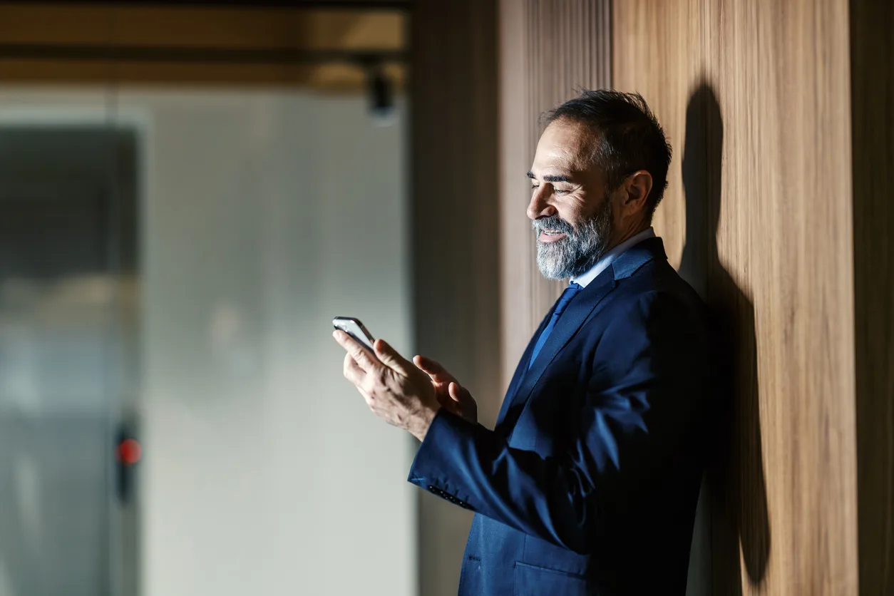 An attorney thanking a referral source over the phone