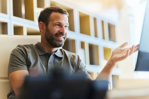 An attorney explaining to a client that a fee split does not raise their bill