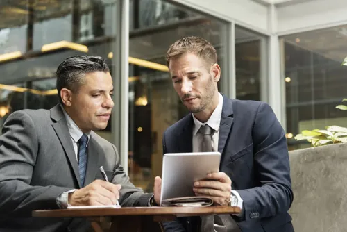 A newer attorney referring up to a senior colleague