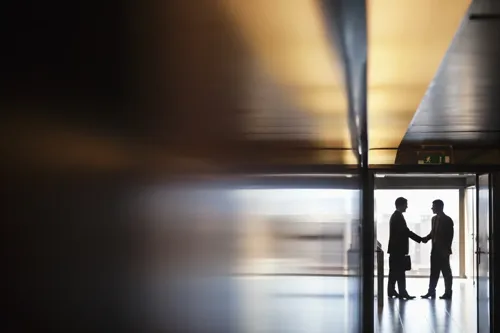 Two attorneys building trust as new referral partners