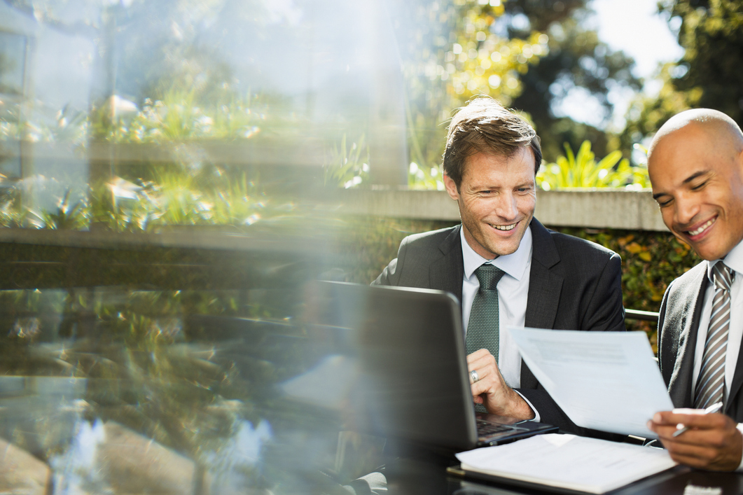 Attorney leaning on the wall